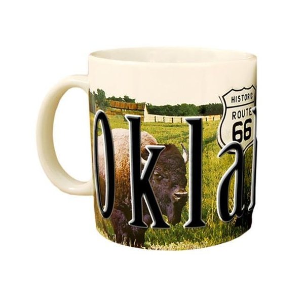 Americaware Americaware SMOKL02 Oklahoma 18 oz Full Color Relief Mug SMOKL02